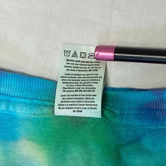 Carlos Santana 2022 Tour Tie Dye Double Sided Graphic L Blessings & Miracles Tee - Picture 13 of 13